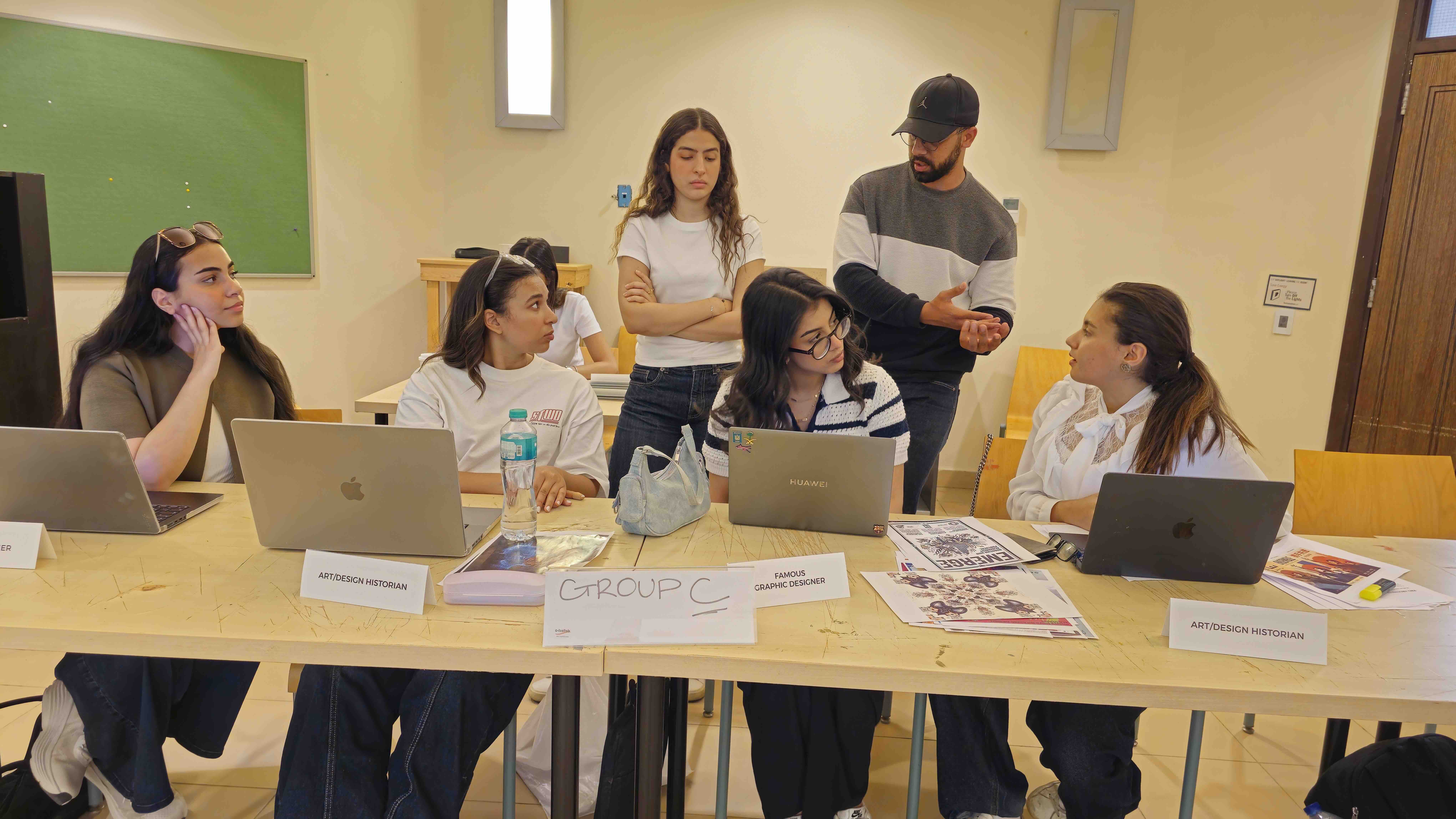 students in class