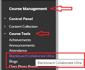 Open Blackboard Collaborate Ultra